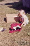 Angela & kitten - August '67