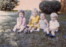 Jeannie, Angie, Tim, Ben - vacation - July '71