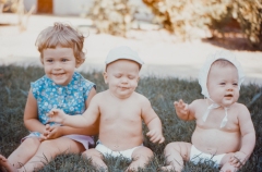 Angela, Benjamin, Jean - August '69