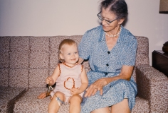 Grandma Redmon & Angela - August '67